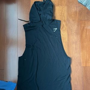 Gymshark sleeveless hoodie size Large
